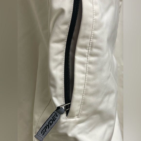 Spyder Ski Snow Pants Womens 14 White Insulated Winter Snowboard Warm Skiing - Picture 7 of 14